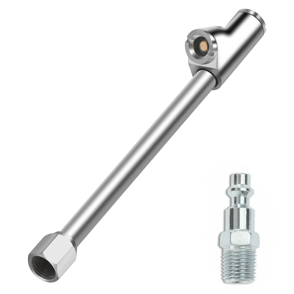 Stainless Steel Air Chucks 2 In 1 Heavy Duty Dual Head Chuck Inflator Tool For Truck RV Bus Quick-Plug 1/4" Female NPT Threads
Stainless Steel Air Chucks 2 In 1 Heavy Duty Dual Head Chuck Inflator Tool For Truck RV Bus Quick-Plug 1/4" Female NPT Threads