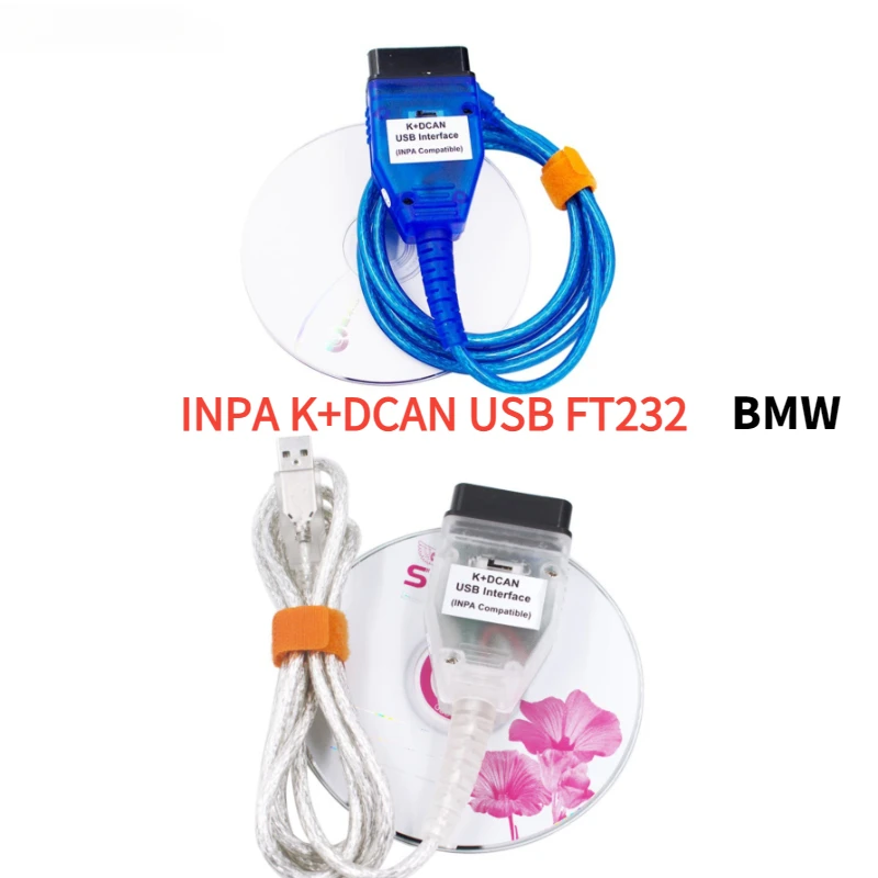 

INPA K+DCAN USB FT232 Chip Scanner Band Switch for BMW Diagnostic Line White BMW OBD 2 USB Cables for Inpa for Bmw K+DCAN USB