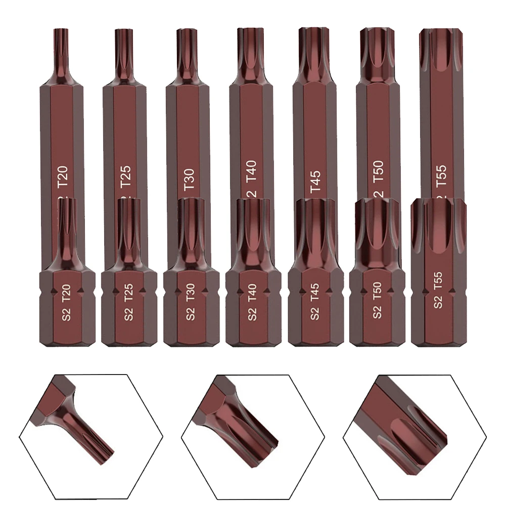7pcs T20-T25 Star Screwdriver Bit 10mm Hex Shank For Impact Screwdriver He Ad For Hand Tool Screwdriver Accessories
7pcs T20-T25 Star Screwdriver Bit 10mm Hex Shank For Impact Screwdriver He Ad For Hand Tool Screwdriver Accessories