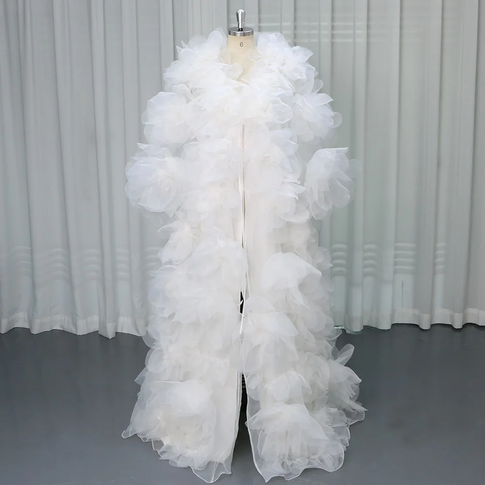 Fashion Handmade Flower Cape Tulle Robe Photoshoot Gown with Slip Photography Dresses Prom Dresses YEWEN
Fashion Handmade Flower Cape Tulle Robe Photoshoot Gown with Slip Photography Dresses Prom Dresses YEWEN