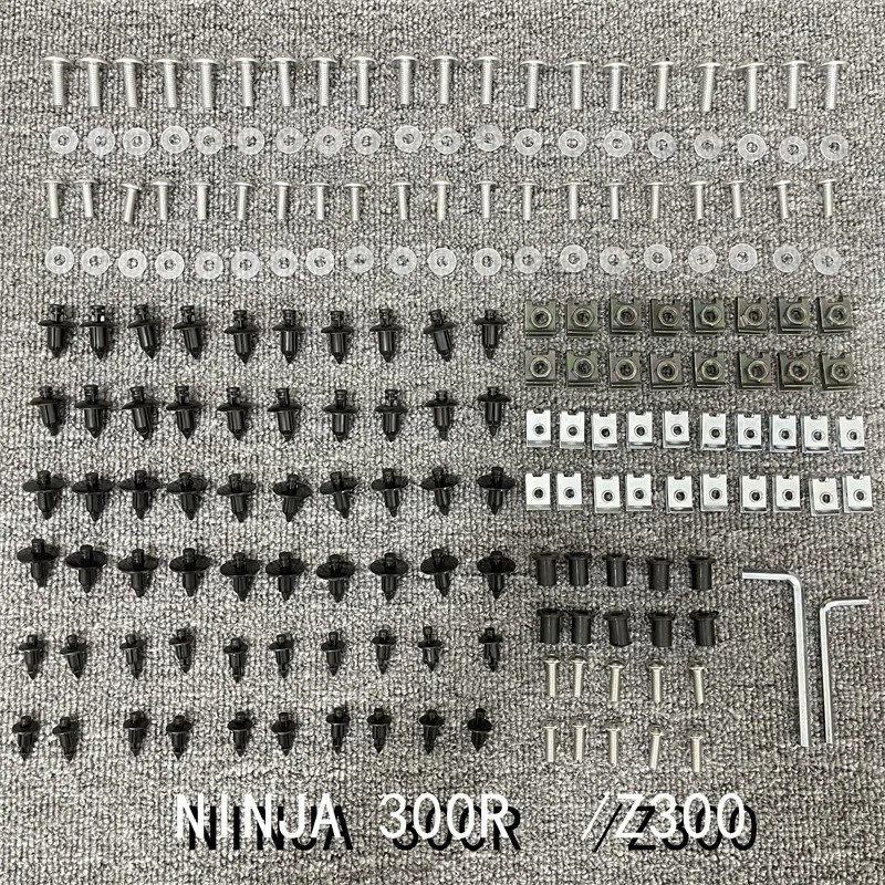Fairing Bodywork Kit Bolts Screws For Fit For Kawasaki NINJA 300R /Z300 (Both ABS and Non) 2013-2017
Fairing Bodywork Kit Bolts Screws For Fit For Kawasaki NINJA 300R /Z300 (Both ABS and Non) 2013-2017