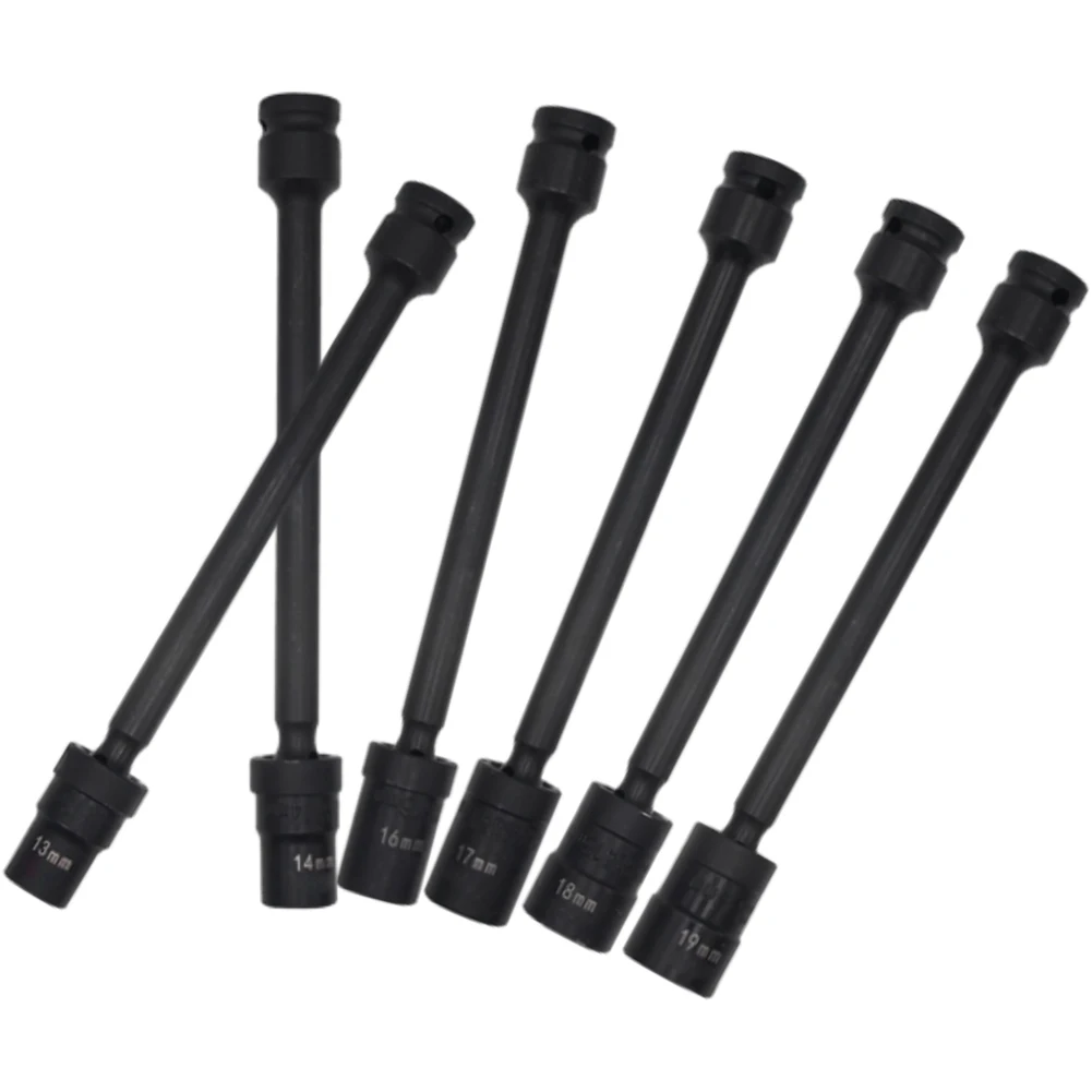 6pcs 1/2inch H13-H19 Extra Long Deep Socket Wrench Hex Head Automotive Repair Impact Swivel Hex Socket Head Adapter
6pcs 1/2inch H13-H19 Extra Long Deep Socket Wrench Hex Head Automotive Repair Impact Swivel Hex Socket Head Adapter