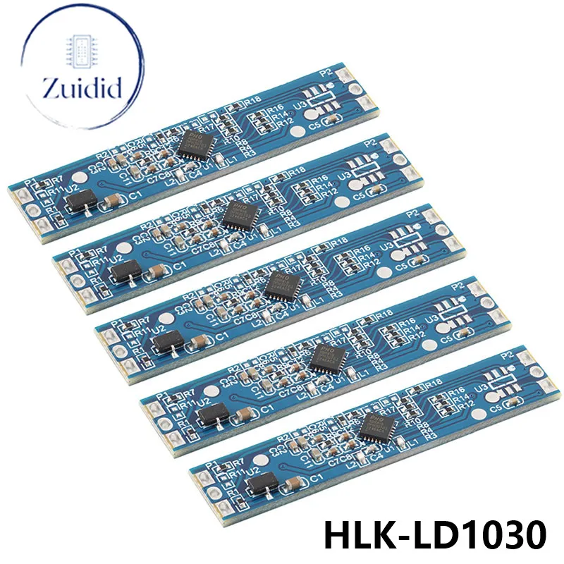 

5pcs/1pc HLK-LD1030 10G Intelligent Human Microwave Induction Radar Module Low Power X-band Micro-motion Sensing Switch Sensor