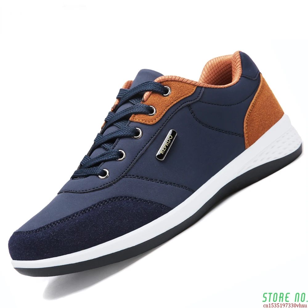 

Autumn New Men Shoes Lace-Up Men Sneakers Microfiber Leather Casual Shoes For Men Classic Best Sell Footwear Winter Shoes