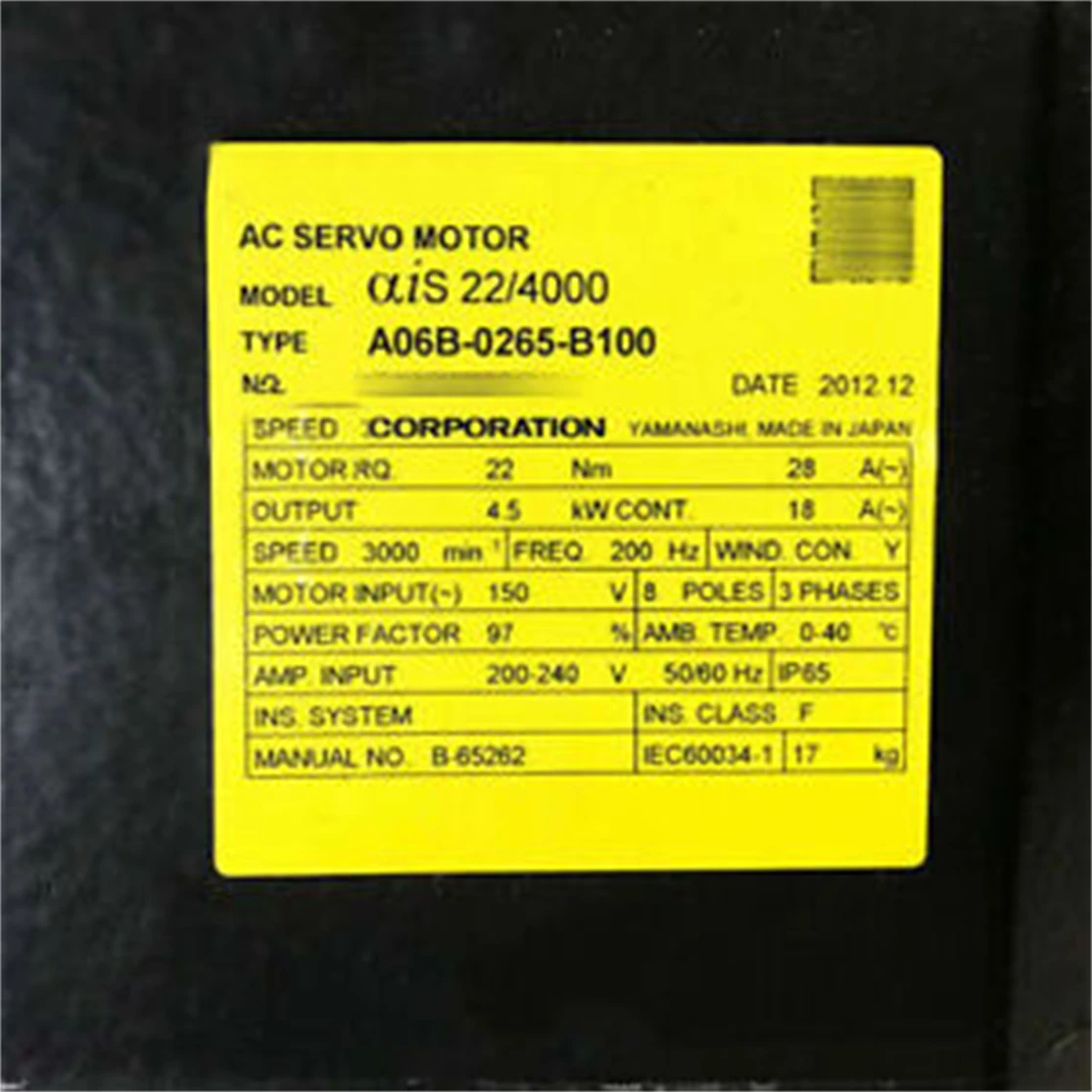 New Original A06B-0265-B100 Servo Amplifier Module Spot Via Fedex/Dhl 1 Year Warranty Fast Ship
New Original A06B-0265-B100 Servo Amplifier Module Spot Via Fedex/Dhl 1 Year Warranty Fast Ship