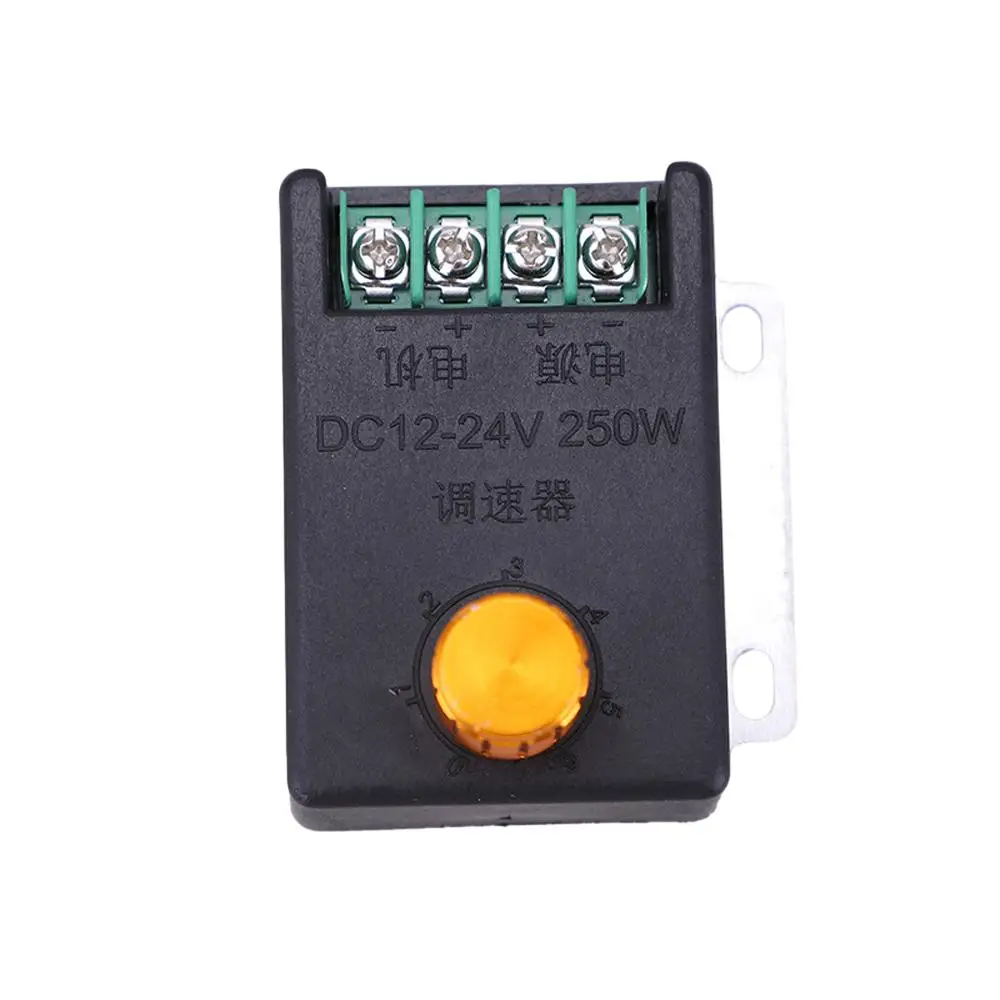 DC12-24V Motor Speed Governor 250W Motor Speed Regulation Stepless Motor Speed Controller with Install Hole for Puffing Machine
DC12-24V Motor Speed Governor 250W Motor Speed Regulation Stepless Motor Speed Controller with Install Hole for Puffing Machine