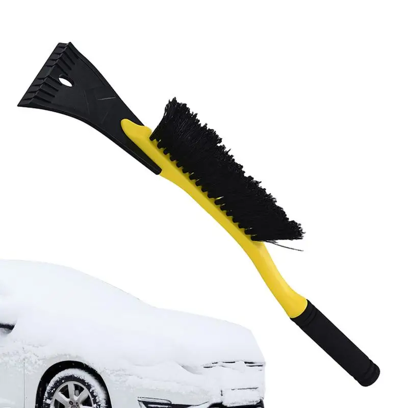 

Snow Brush With Ice Scrapers Snow Remover Mini Ice Scraper Tool With Ergonomic Grip Detachable Winter Accessories Paint Friendly