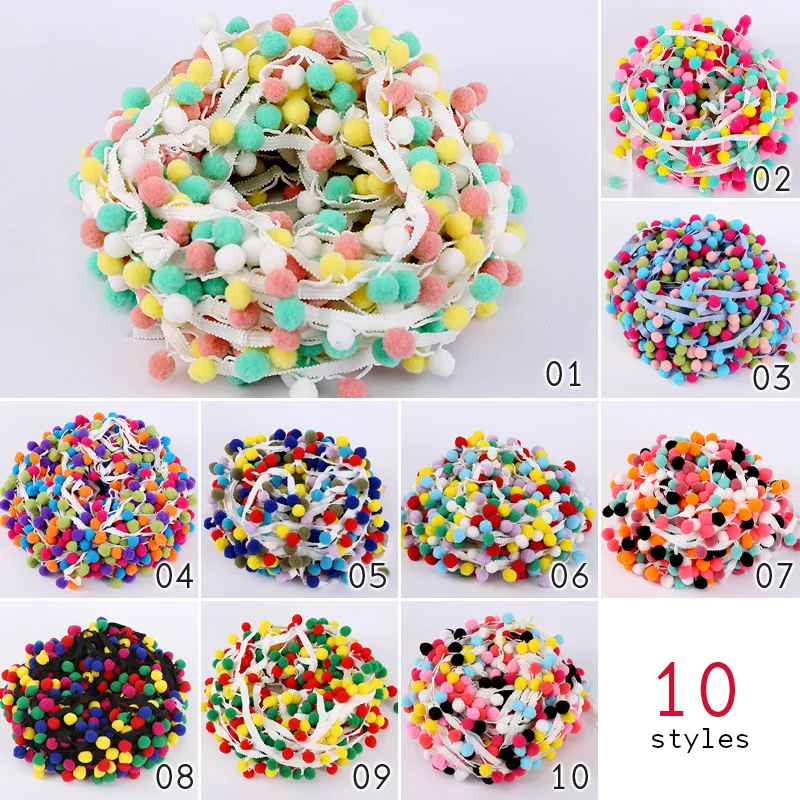 10M Tassel Ball Rainbow Pom Pom Ball Braid Fringe Ribbon Cord Curtain Craft Lace Trim Fringe Upholstery DIY Sewing Accessory
10M Tassel Ball Rainbow Pom Pom Ball Braid Fringe Ribbon Cord Curtain Craft Lace Trim Fringe Upholstery DIY Sewing Accessory