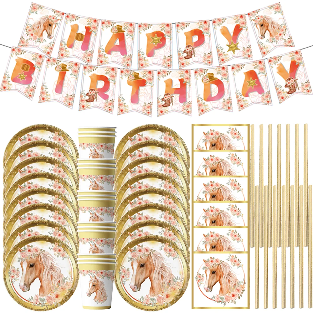 20People Horse Birthday Decorations Disposable Tableware Set Paper Plates Banner Tablecloth Balloon Kids Party Supplies
20People Horse Birthday Decorations Disposable Tableware Set Paper Plates Banner Tablecloth Balloon Kids Party Supplies