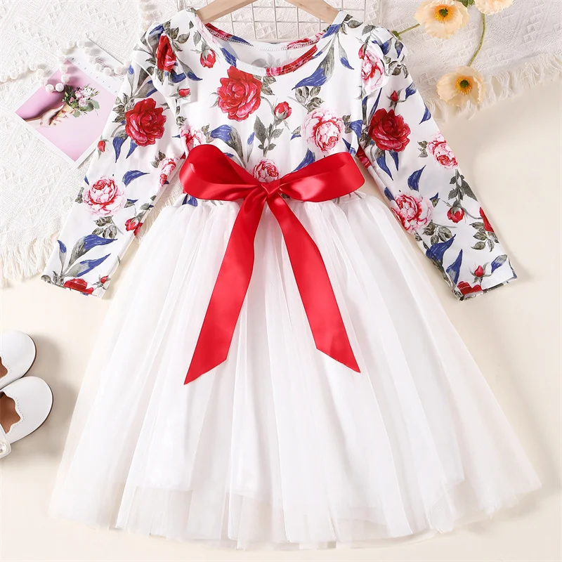New girl's performance dress cartoon bow polka dot princess short sleeved medium length dress
New girl's performance dress cartoon bow polka dot princess short sleeved medium length dress