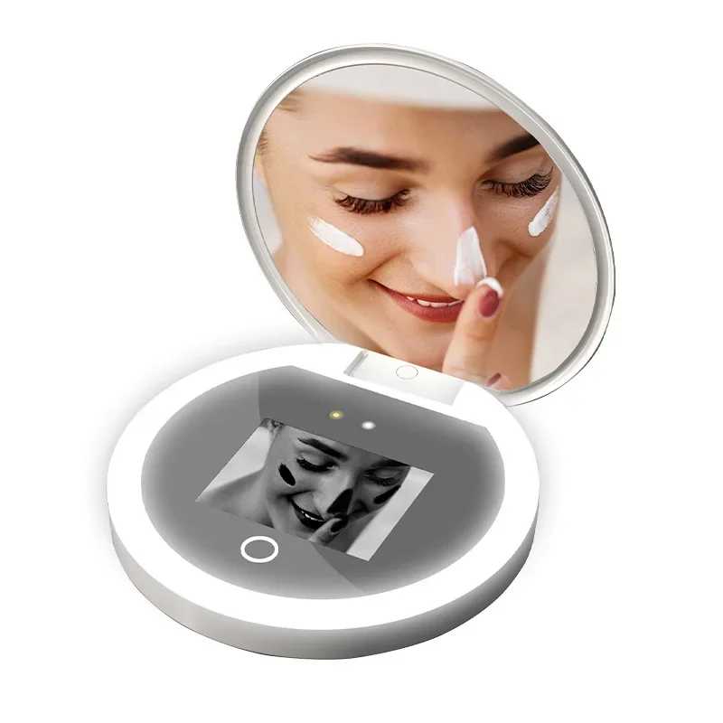 Intelligent sunscreen UV makeup mirror handheld LED beauty mirror portable charging eye protection USB
Intelligent sunscreen UV makeup mirror handheld LED beauty mirror portable charging eye protection USB