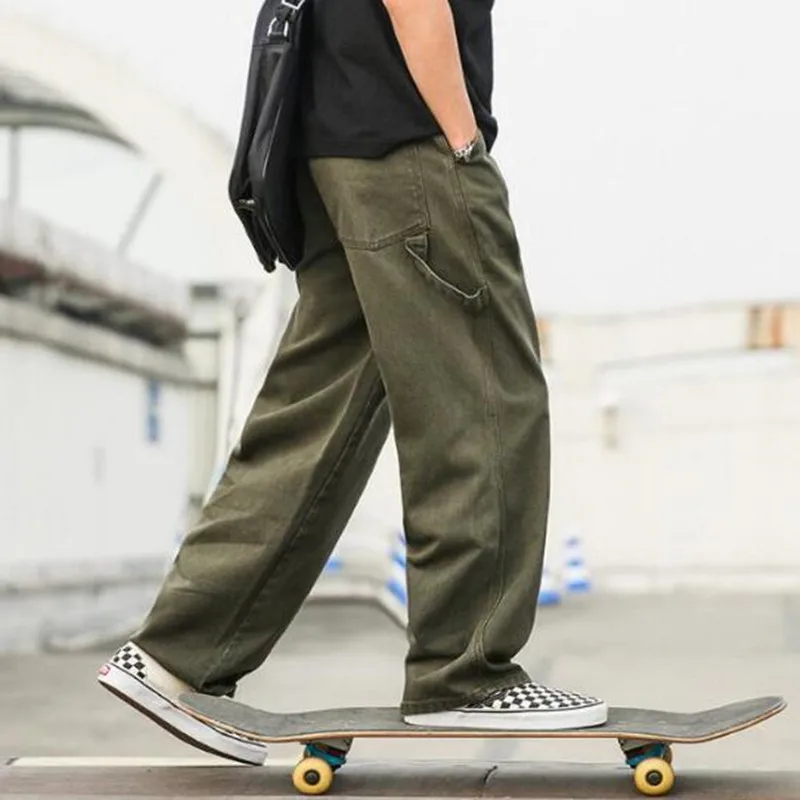 Cargo Pants Men Streetwear Loose Straight Casual Baggy Pant Mens Wide Leg Canvas Trousers Work Jeans 
Cargo Pants Men Streetwear Loose Straight Casual Baggy Pant Mens Wide Leg Canvas Trousers Work Jeans