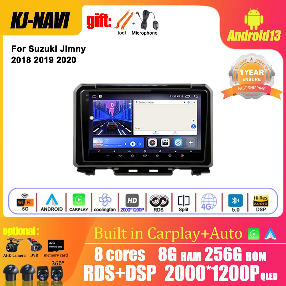 Для Suzuki Jimny JB64 2018 - 2020 Carplay GPS Навигация стерео IPS сенсорный экран Android 13 Автомагнитола мультимедийный видеоплеер
Для Suzuki Jimny JB64 2018 - 2020 Carplay GPS Навигация стерео IPS сенсорный экран Android 13 Автомагнитола мультимедийный видеоплеер