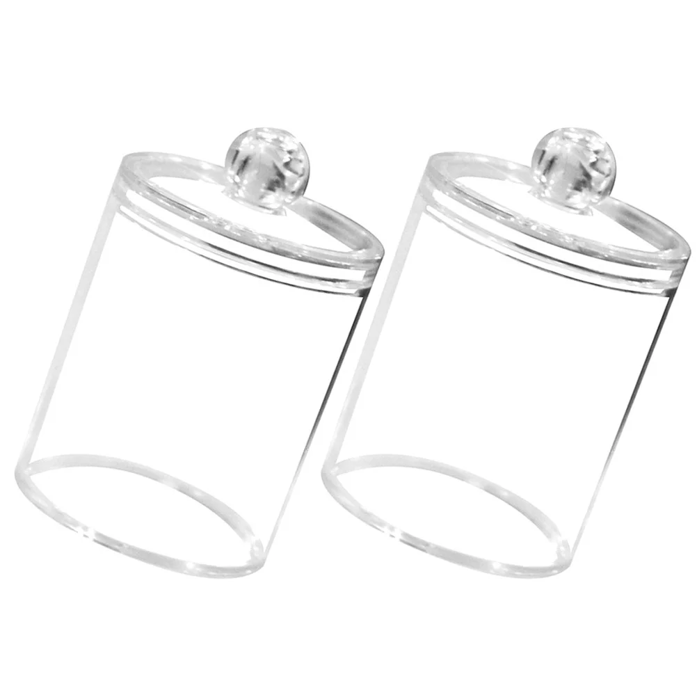 2 Pcs Transparent Storage Tank Jars Cotton Round Holder Vanity Table Small Items Acrylic Canister Pads Swab Holders
2 Pcs Transparent Storage Tank Jars Cotton Round Holder Vanity Table Small Items Acrylic Canister Pads Swab Holders