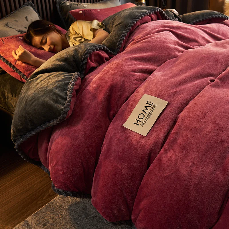 200x230cm 5kg Milk Wool Super Warm Quilt Thickened Warm Coral Wool Blanket Bed Single And Double Dormitory Student Flannel Quilt
200x230cm 5kg Milk Wool Super Warm Quilt Thickened Warm Coral Wool Blanket Bed Single And Double Dormitory Student Flannel Quilt