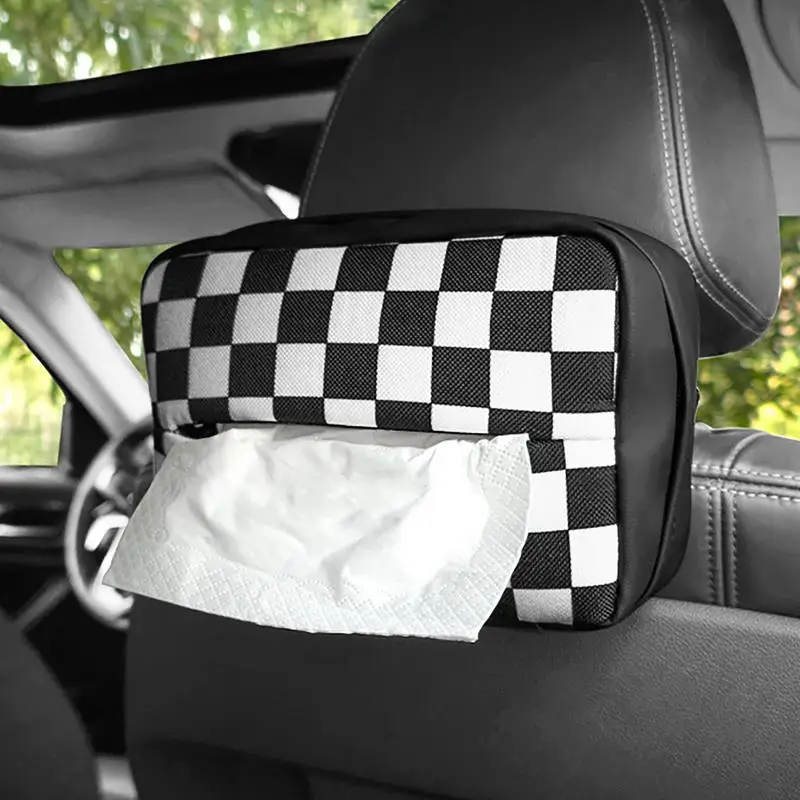 

Car Tissue Box Holder Backseat Tissue Case Car Center Console Armrest Napkin Box Auto Interior Tissue Box Storage Accessories