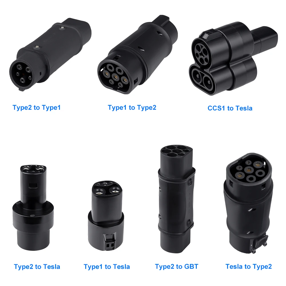 EVSE Adapter Type 1 to Type 2 EV Charger AC DC Convertor CCS1 to Tesla For Tesla Type2 GBT Electric Vehicle Charging Accessories
EVSE Adapter Type 1 to Type 2 EV Charger AC DC Convertor CCS1 to Tesla For Tesla Type2 GBT Electric Vehicle Charging Accessories