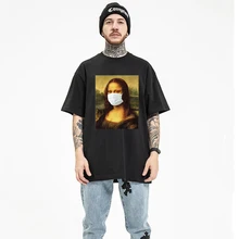 Men's Top Quality 100% Cotton Funny Mona Lisa Marks Print Cool Men T shirt Casual Fashion Women tshirt Street Wear Male Tee Tops
Men's Top Quality 100% Cotton Funny Mona Lisa Marks Print Cool Men T shirt Casual Fashion Women tshirt Street Wear Male Tee Tops