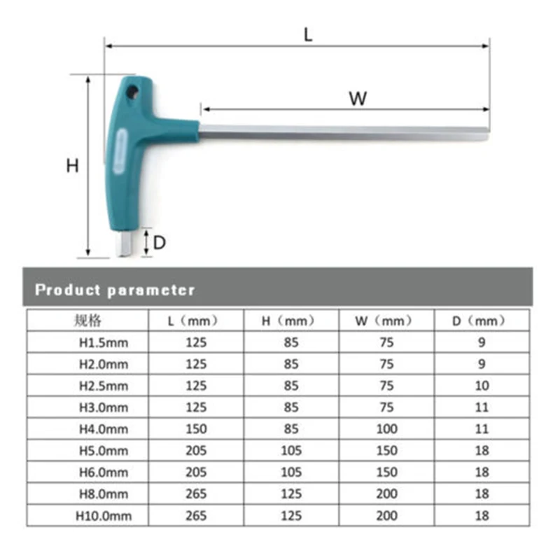 Inside Hex Key T Shaped Wrench Inner Six Angle Screwdriver T Shaped Grip End 1.5-10mm Surface Matte Chromed Treatment Hand Tool
Inside Hex Key T Shaped Wrench Inner Six Angle Screwdriver T Shaped Grip End 1.5-10mm Surface Matte Chromed Treatment Hand Tool