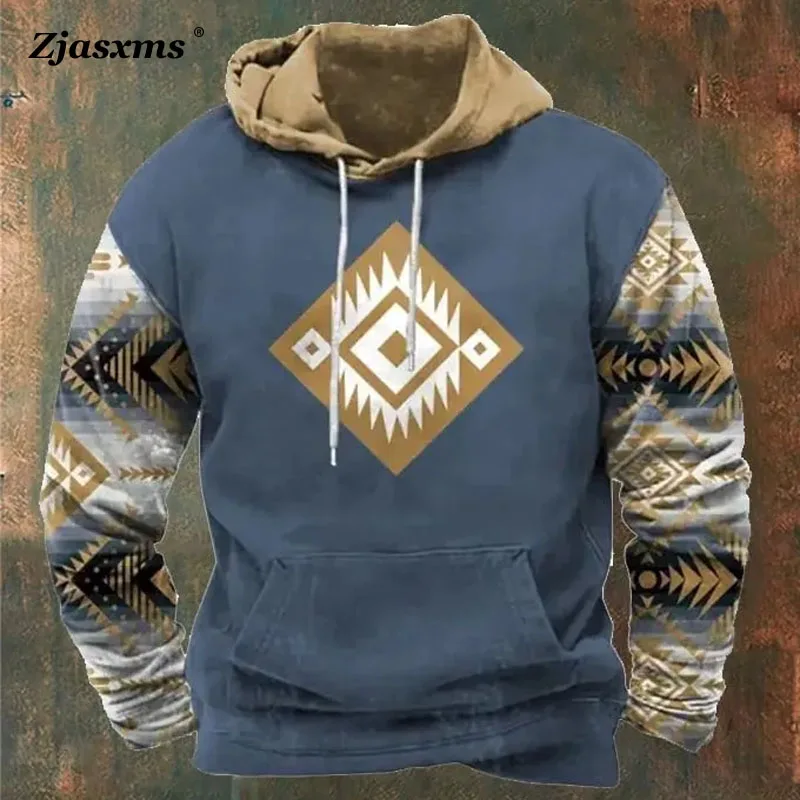 Men's Retro Ethnic Style 3D Print Hooded Sweatshirt New Autumn Winter Men Drawstring Pocket Hooded Man Casual Daily Pullover Top
Men's Retro Ethnic Style 3D Print Hooded Sweatshirt New Autumn Winter Men Drawstring Pocket Hooded Man Casual Daily Pullover Top