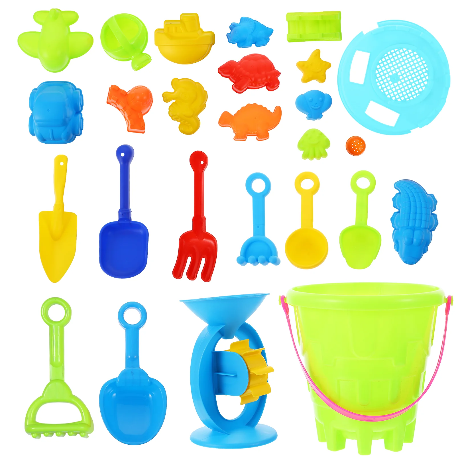 25 Beach Sand Toys Set Sand Castle Molds Sand Molding Tools Sand Castle Building for Toddlers Kids Outdoor Playing
25 Beach Sand Toys Set Sand Castle Molds Sand Molding Tools Sand Castle Building for Toddlers Kids Outdoor Playing