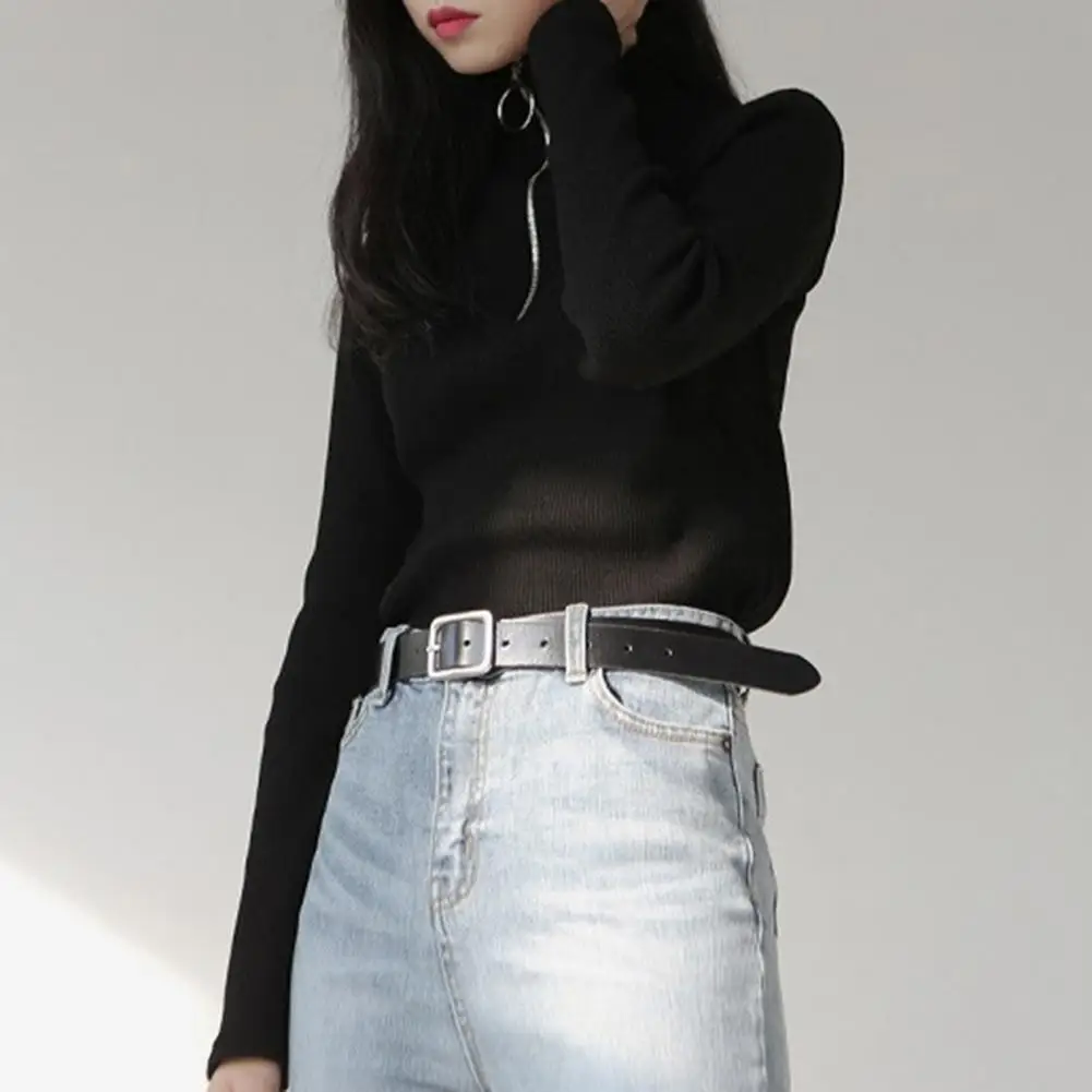 Women Fashion Stylish Autumn Winter Women's Knitted Pullover Sweater Half Turtleneck Zipper Neckline Slim Fit Ideal for Office
Women Fashion Stylish Autumn Winter Women's Knitted Pullover Sweater Half Turtleneck Zipper Neckline Slim Fit Ideal for Office