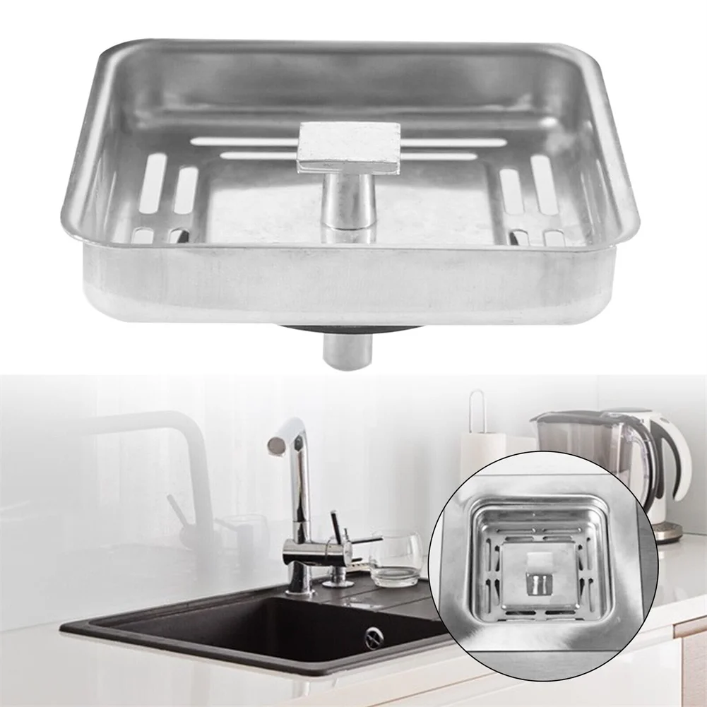 Stainless Steel Kitchen Sink Filter Square Drains Filter Kitchen Accessories Stopper Waste Plug Bathroom Hair Catcher Stopper
Stainless Steel Kitchen Sink Filter Square Drains Filter Kitchen Accessories Stopper Waste Plug Bathroom Hair Catcher Stopper