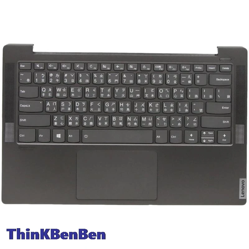 

TW Traditional Keyboard Iron Gray Upper Case Palmrest Shell Cover For Lenovo Ideapad Yoga S740 14 14IIL Laptop 5CB0U44103