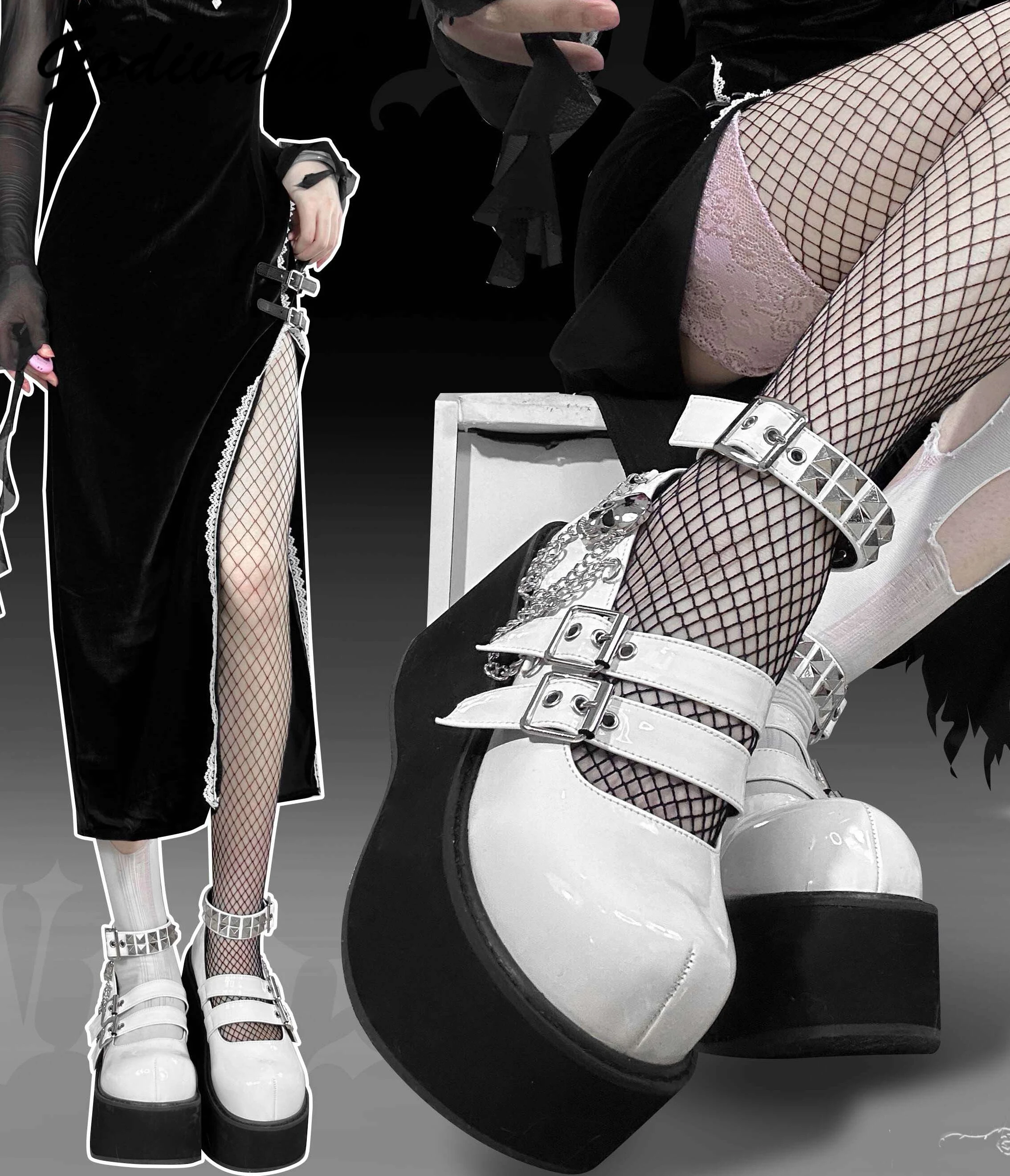 Original Punk Style Subculture Y2K Pump Shoes Thick Bottom Cool Girl Women's Gothic Rivet Platform Shoes Leather High Heels
Original Punk Style Subculture Y2K Pump Shoes Thick Bottom Cool Girl Women's Gothic Rivet Platform Shoes Leather High Heels