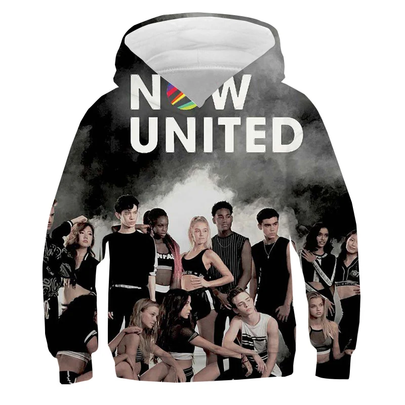 

Kids Boys Girls Now United Hoodies Casual Hooded Sweatshirt Cartoon Funny Now United Pullovers Tops for Children Surprise Gift