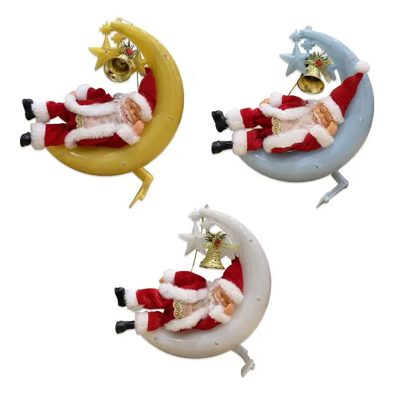 

Christmas Funny Santa Toy Santa Singing Electric Plush Toy Glow Animated Santa Claus Christmas Electric Toy For Boys Girls Kids