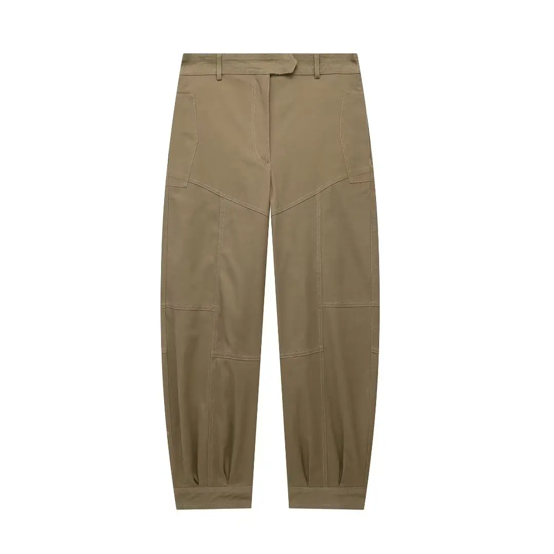Women New Fashion Zipper hems design Pleated Casual Straight Pants Vintage Middle Waist Side Pockets Female Trousers Mujer
Women New Fashion Zipper hems design Pleated Casual Straight Pants Vintage Middle Waist Side Pockets Female Trousers Mujer