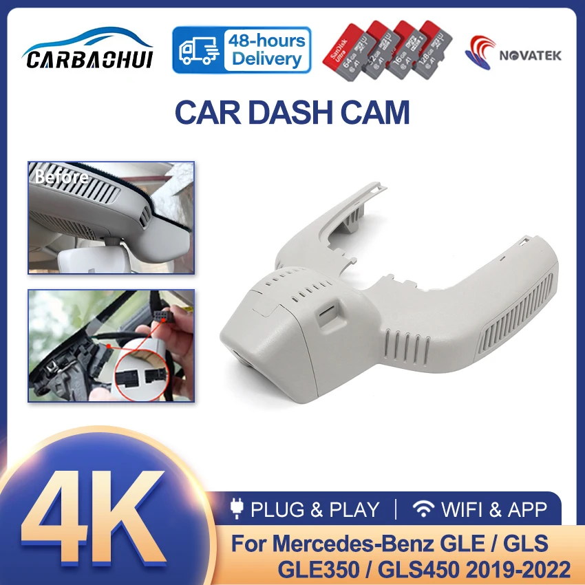 New! 4K UHD Car DVR Plug and Play Video Recorder Wifi Dash Cam Camera For Mercedes-Benz GLE GLS GLE350 GLS450 2019-2022,DashCam
New! 4K UHD Car DVR Plug and Play Video Recorder Wifi Dash Cam Camera For Mercedes-Benz GLE GLS GLE350 GLS450 2019-2022,DashCam