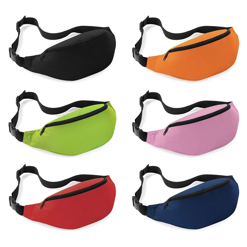 

6 Pieces Waterproof Waist Bag 80S Party Fanny Pack Adjustable Waist Bag Waist Belt Bag For Kids