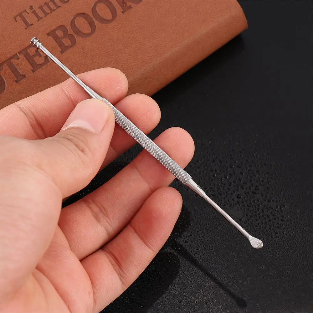 

Beauty Pick New Tool Ear Cleaners Earwax Removal Ear Care Cleaner Ear Wax Double Ended EarPick Spiral Ear Pick Stainless Steel