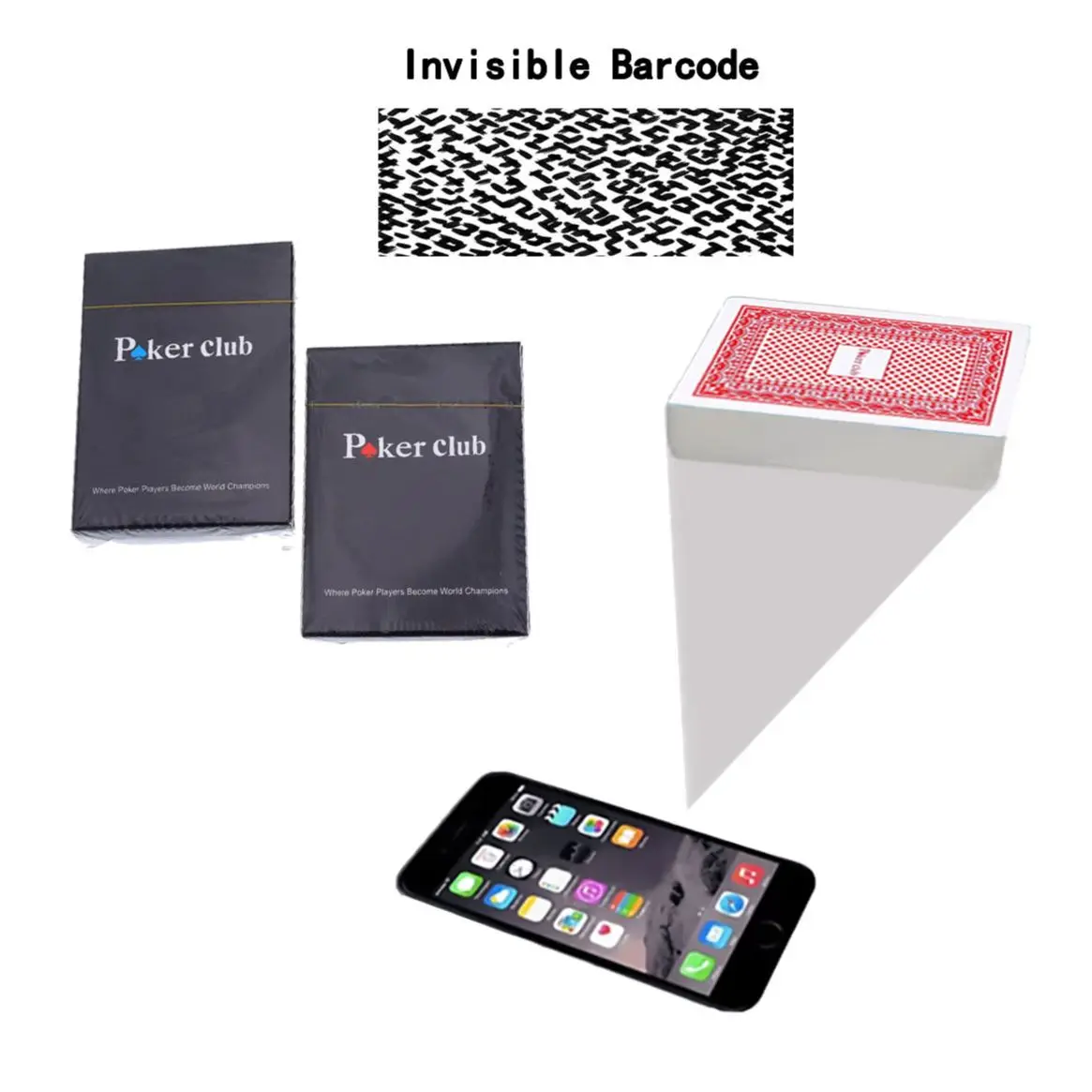 Poker club marked playing cards for poker analyzer Magic Toys Prediction Magic Trick
Poker club marked playing cards for poker analyzer Magic Toys Prediction Magic Trick