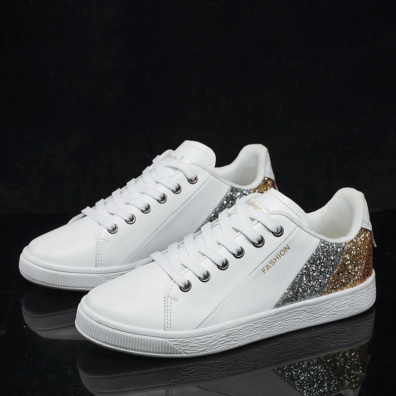 2023 Summer Women Sneakers Fashion Bling Casual Sneakers Low Top Comfortable Small White Shoes Trend Korean Style Platform Shoes
2023 Summer Women Sneakers Fashion Bling Casual Sneakers Low Top Comfortable Small White Shoes Trend Korean Style Platform Shoes