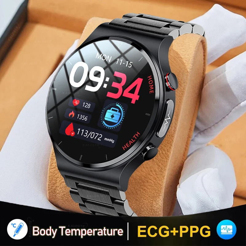 Новинка 2022 мужские Смарт-часы с ЭКГ + ППГ лазерные часы Sangao для здоровья