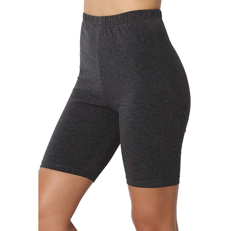 

Леггинсы женские для фитнеса, повседневные облегающие брюки до колен с эластичным поясом, на лето