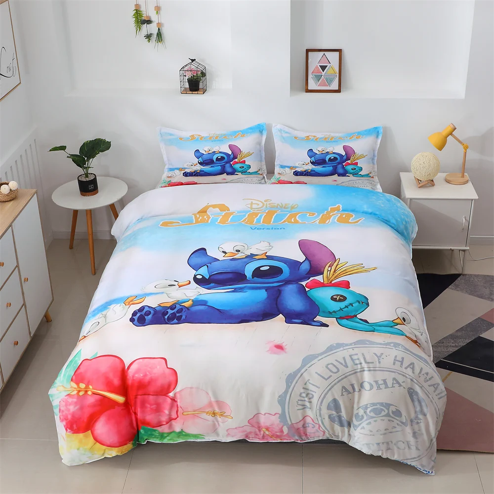 Disney Kid Bedding Set Lilo And Stitch Double Duvet Cover With Pillowcases Twin Queen King Bedclothes For Child Girl Adult Gift
Disney Kid Bedding Set Lilo And Stitch Double Duvet Cover With Pillowcases Twin Queen King Bedclothes For Child Girl Adult Gift