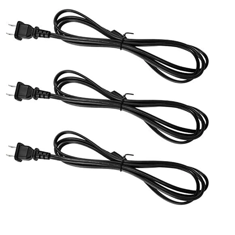 

Lamp Cord With Molded Plug American Standard Power Cord For Wiring (Black, 6 Feet) US Plug