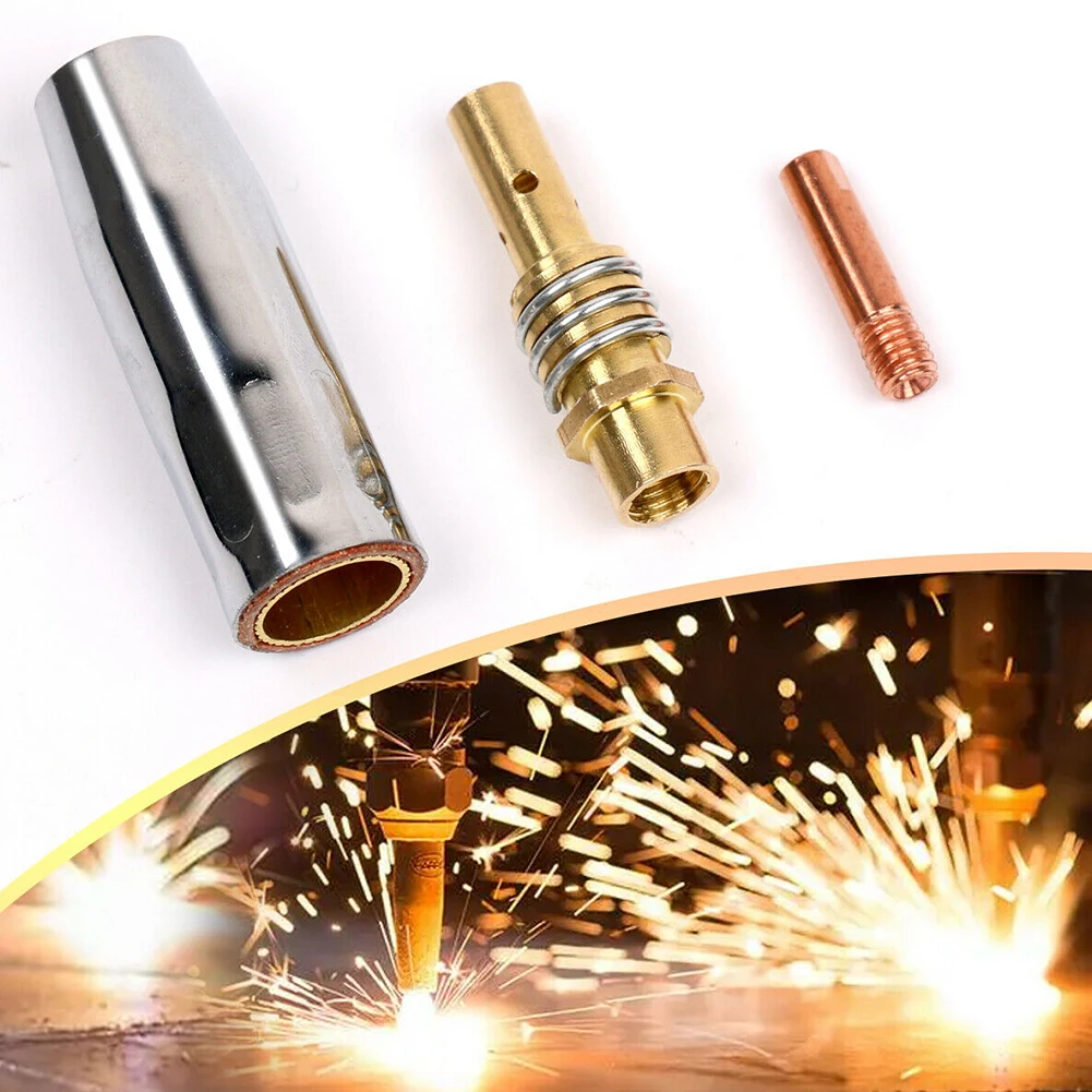 Nozzle Contacts 0.6/0.8/1.0mm 12pcs Accessories Brackets M6x25mm Tip MB15 MIG Replace Shroud Tips Welding Torch
Nozzle Contacts 0.6/0.8/1.0mm 12pcs Accessories Brackets M6x25mm Tip MB15 MIG Replace Shroud Tips Welding Torch