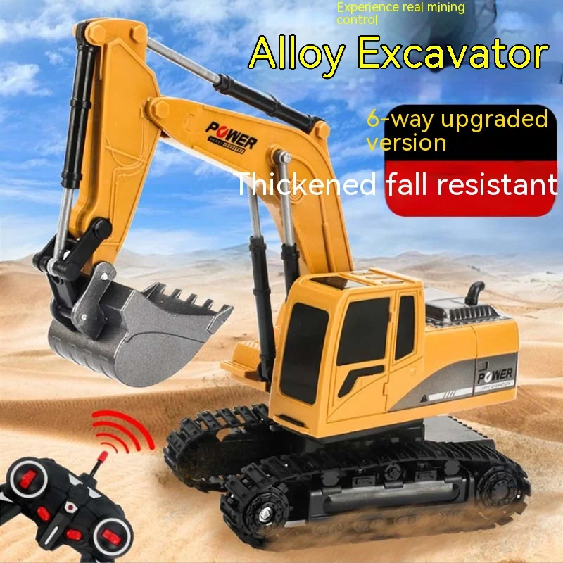 Rc Alloy Remote Control Excavator Toy Car 6-pass Electric Engineering Car Excavator Fall Resistant Gift For Children And Boys
Rc Alloy Remote Control Excavator Toy Car 6-pass Electric Engineering Car Excavator Fall Resistant Gift For Children And Boys