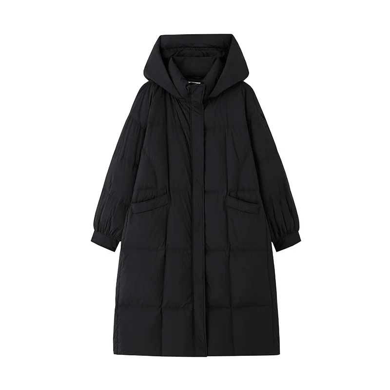 Goose down down Jacket Women's Winter Fashion Thick Warm Hooded Mid-Length Coat
Goose down down Jacket Women's Winter Fashion Thick Warm Hooded Mid-Length Coat