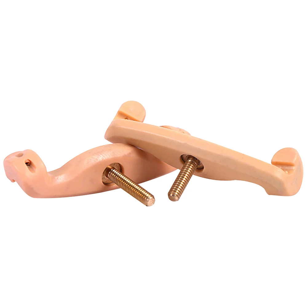 

2 Pcs Simple Violin Support Accessory Convenient Playing Silicone Holder Plastic Shoulder Rest Firm Comfortable