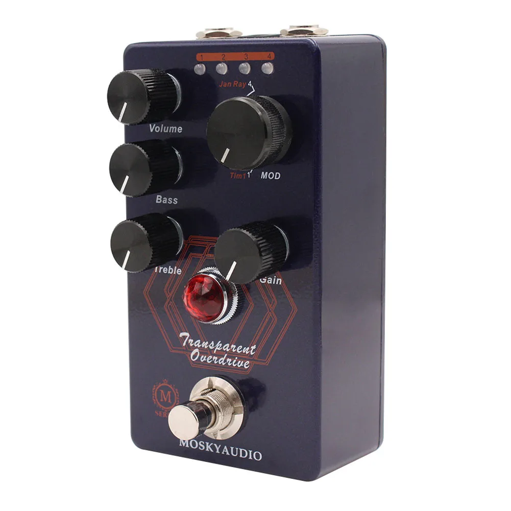Mosky Guitar Effects Pedal Transparent Overdrive The Electric Guitar Effects Pedal 4 Mode Knob Guitar Parts 11.5x6.5x5CM
Mosky Guitar Effects Pedal Transparent Overdrive The Electric Guitar Effects Pedal 4 Mode Knob Guitar Parts 11.5x6.5x5CM
