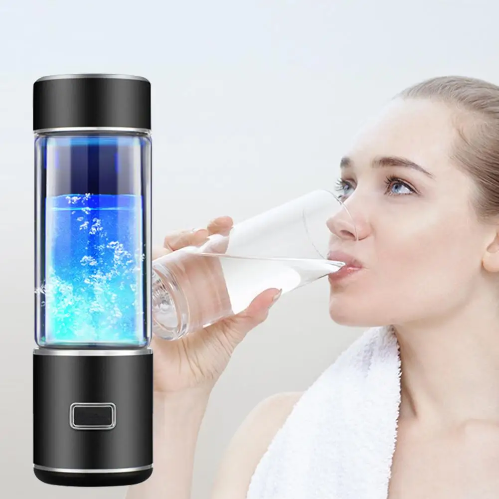 

Hydrogen Water Bottle Portable Hydrogen Water Generator Glass Drinking Cup Healthy Birthday Gift 300ml Pem Technology Rich Water