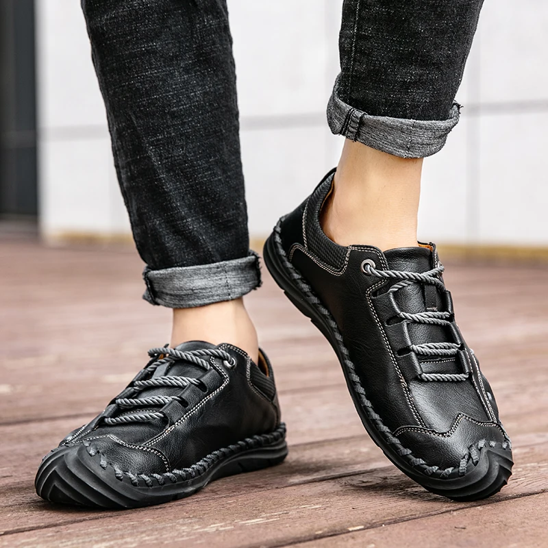 WAERTA New Men Casual Shoes Handmade Leather Loafers Comfortable Men's Shoes Quality Leather Flat Moccasins Men Sneakers Size 48
WAERTA New Men Casual Shoes Handmade Leather Loafers Comfortable Men's Shoes Quality Leather Flat Moccasins Men Sneakers Size 48