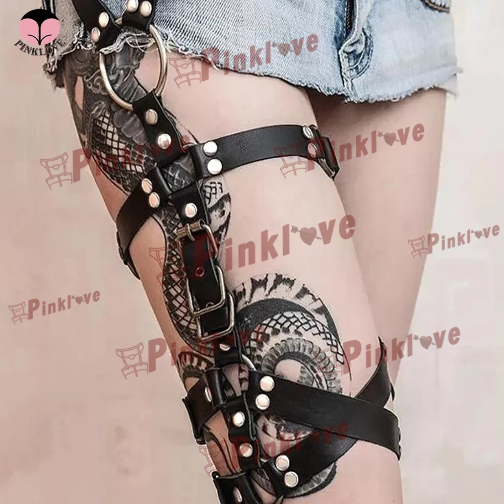 Leather Stockings Accessories Goth Garter Belt Woman Sexy Lingerie Bondage Fetish Erotic Leg Suspenders Festival Outfits Women
Leather Stockings Accessories Goth Garter Belt Woman Sexy Lingerie Bondage Fetish Erotic Leg Suspenders Festival Outfits Women