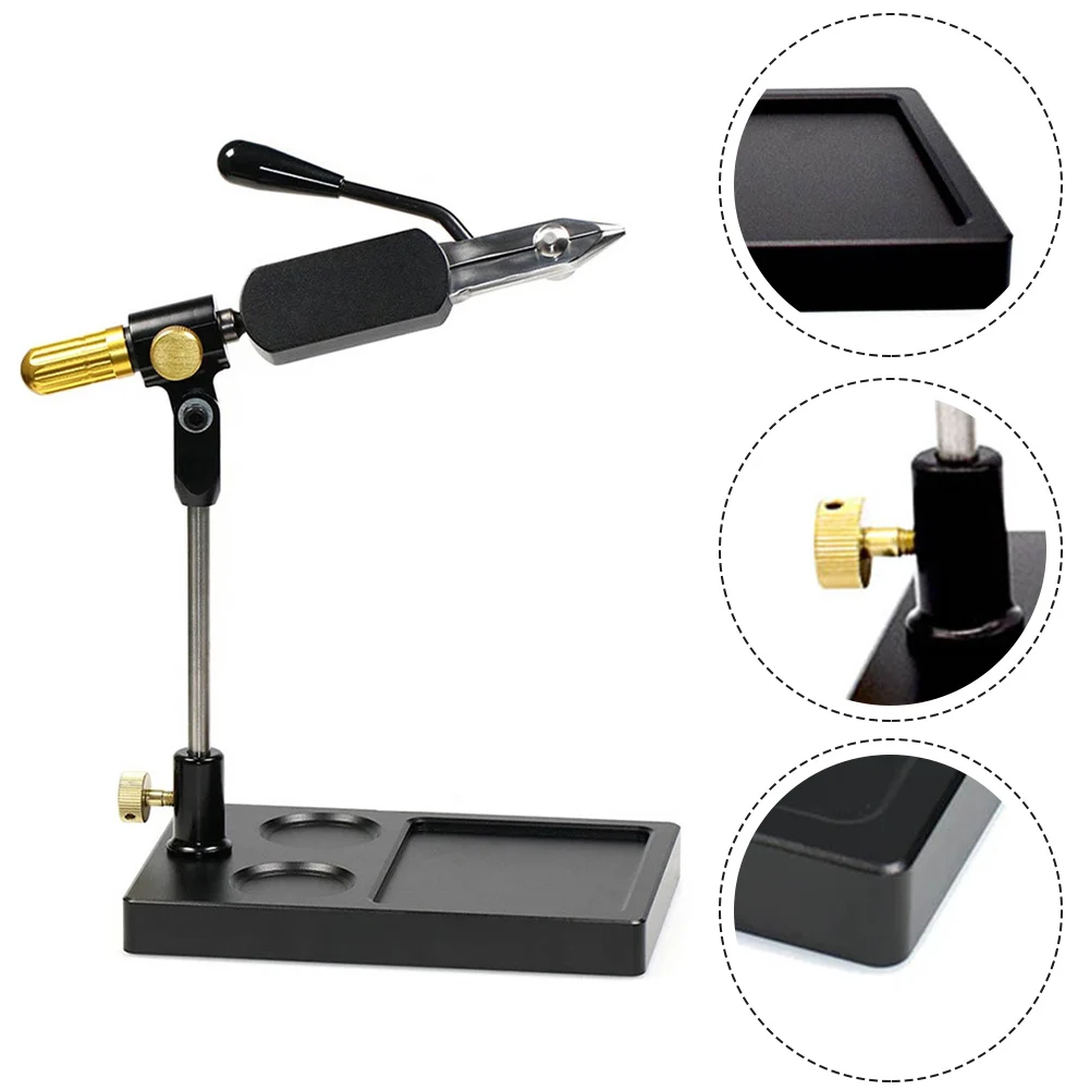 Functional Fly Tying Vise 360-degrees 19*18*12cm Black Fly Tying Tool Hook Lures Metal Rotation Fly Fishing Flies
Functional Fly Tying Vise 360-degrees 19*18*12cm Black Fly Tying Tool Hook Lures Metal Rotation Fly Fishing Flies